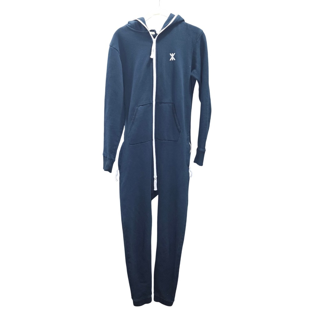 Onepiece The Norwegian Original Jumpsuit‎ XS Navy Full Zip Hoodie Lounge Suit